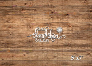5x7-Old Wood Horizontal-Black Dandelion Backdrops