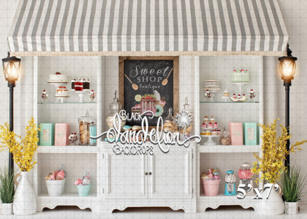 5x7-Sweet Shop-Black Dandelion Backdrops