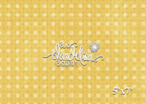 5x7-Yellow Dots-Black Dandelion Backdrops
