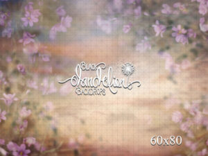 60x80-Blue eye floral Sunset-Black Dandelion Backdrops