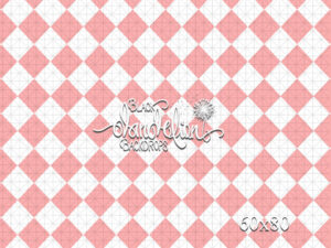 60x80-Pink Checkers-Black Dandelion Backdrops