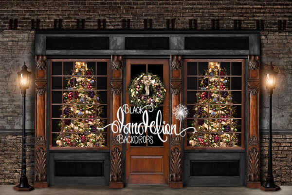 10x15-Burlington Christmas-Black Dandelion Backdrops