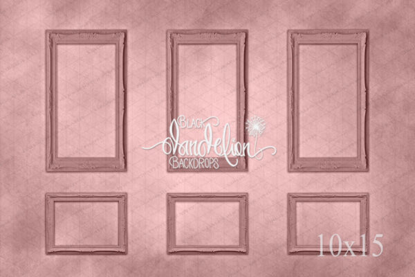 10x15-Rose Frame Wall-Black Dandelion Backdrops