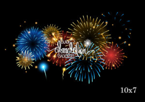 10x7-Firework Animation-Black Dandelion Backdrops