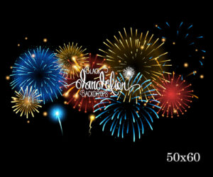50x60-Firework Animation-Black Dandelion Backdrops