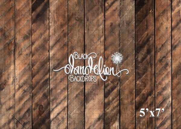 5x7-Log Town Hill Planks-Black Dandelion Backdrops
