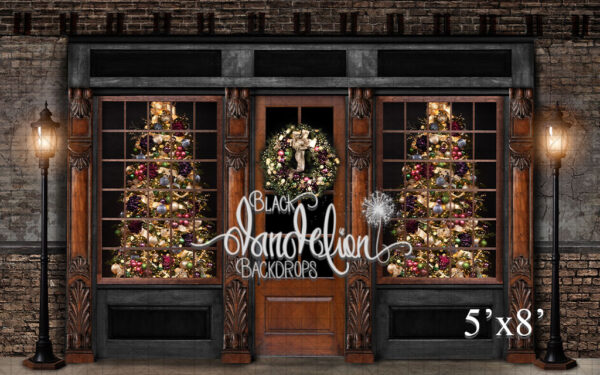 5x8-Burlington Christmas-Black Dandelion Backdrops
