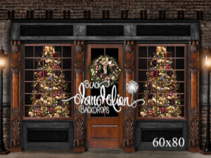 60x80-Burlington Christmas-Black Dandelion Backdrops
