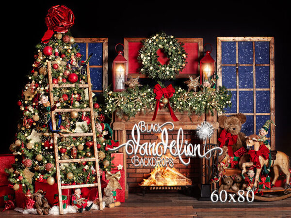 60x80-Saint Nick has been there-Black Dandelion Backdrops