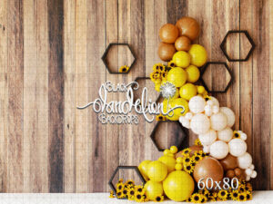 60x80-Sunflower Honey-Black Dandelion Backdrops