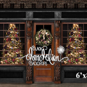 6x8-Burlington Christmas-Black Dandelion Backdrops