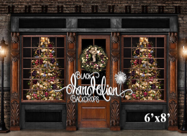 6x8-Burlington Christmas-Black Dandelion Backdrops