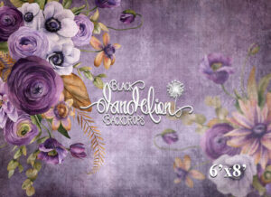 6x8-Crush Bouquet-Black Dandelion Backdrops