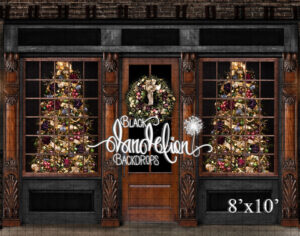 8x10-Burlington Christmas-Black Dandelion Backdrops