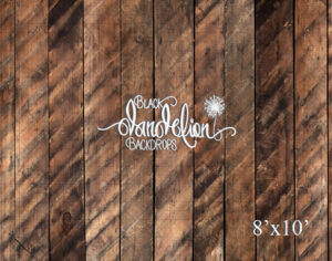 8x10-Log Town Hill Planks-Black Dandelion Backdrops