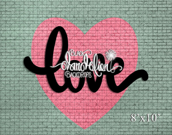 Heart Brick Love