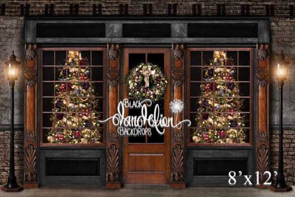 8x12-Burlington Christmas-Black Dandelion Backdrops