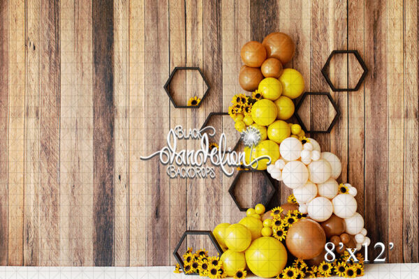 8x12-Sunflower Honey-Black Dandelion Backdrops