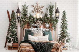 8x12-Wintergreen Christmas-Black Dandelion Backdrops