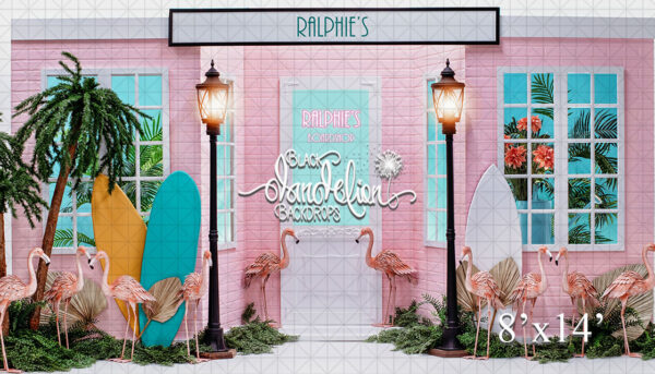 8x14-Ralphie's Board Shop-Black Dandelion Backdrops