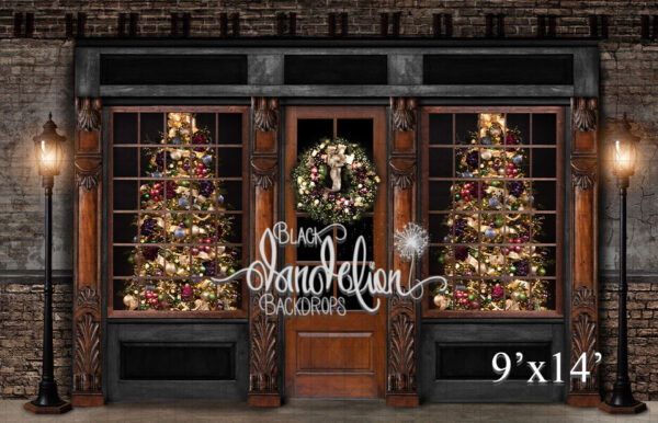 9x14-Burlington Christmas-Black Dandelion Backdrops