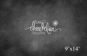 9x14-Charcoal Rough Lush-Black Dandelion Backdrops