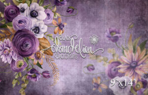 9x14-Crush Bouquet-Black Dandelion Backdrops