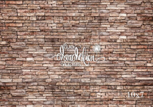 10x7-Shell Brick -Black Dandelion Backdrops