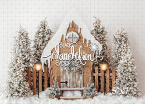 5x7-A Fairy Christmas on White-Black Dandelion Backdrops