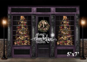 5x7-Park City Christmas-Black Dandelion Backdrops