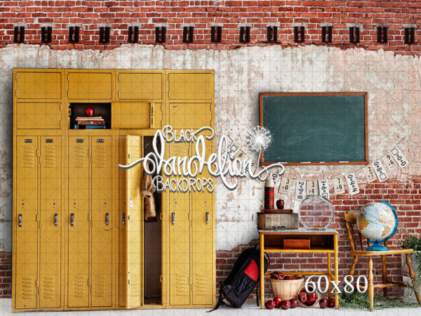 60x80-Back To School-Black Dandelion Backdrops