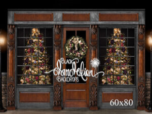 60x80-Franklin Christmas-Black Dandelion Backdrops