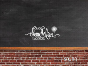 60x80-Holbert Chalk Board-Black Dandelion Backdrops