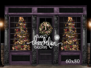 60x80-Park City Christmas-Black Dandelion Backdrops