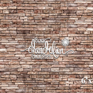 6x8-Shell Brick -Black Dandelion Backdrops