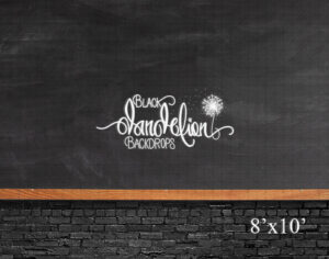 8x10-Gun Metal Chalk Board-Black Dandelion Backdrops