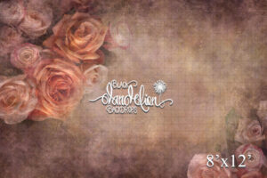 8x12-Mother's Rose-Black Dandelion Backdrops