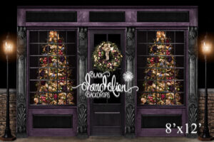8x12-Park City Christmas-Black Dandelion Backdrops