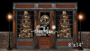 8x14-Franklin Christmas-Black Dandelion Backdrops