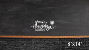 8x14-Gun Metal Chalk Board-Black Dandelion Backdrops