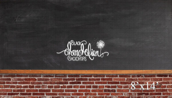 8x14-Holbert Chalk Board-Black Dandelion Backdrops