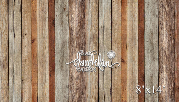 8x14-Jack Wood Planks-Black Dandelion Backdrops