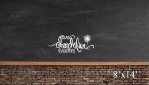8x14-Mud Brick Chalk Board-Black Dandelion Backdrops