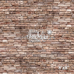 8x8-Shell Brick -Black Dandelion Backdrops