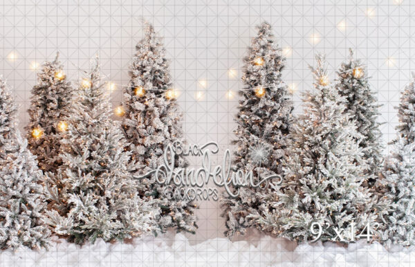 9x14-A white Christmas-Black Dandelion Backdrops