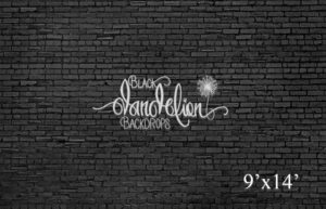 9x14-Black Metal Brick-Black Dandelion Backdrops