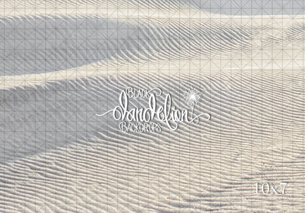 10x7-White Ripple Sand-Black Dandelion Backdrops