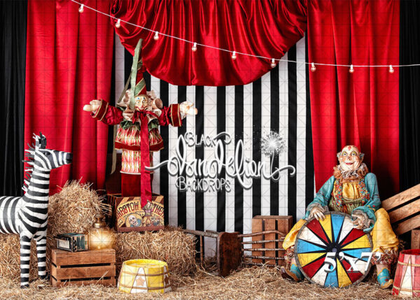 5x7-Wonky Circus-Black Dandelion Backdrops