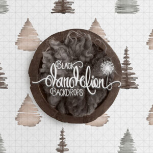 Woodland-Black Dandelion Backdrops