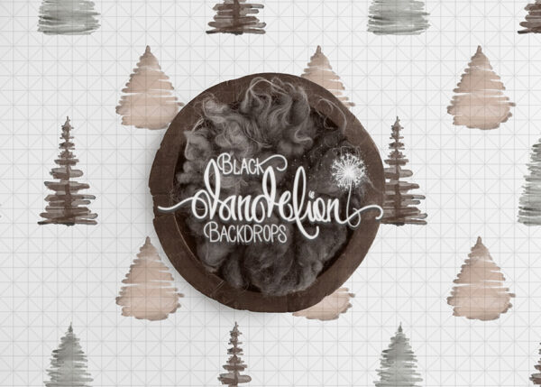 Woodland-Black Dandelion Backdrops